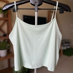 American Eagle mint green ribbed tank top